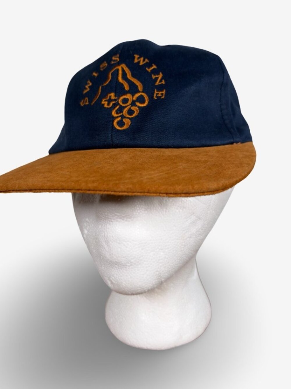 Vintage Swiss Wine Suede Brim Hat